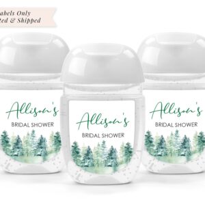 wedding favor sanitizer labels set of 30