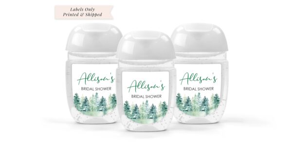 wedding favor sanitizer labels set of 30