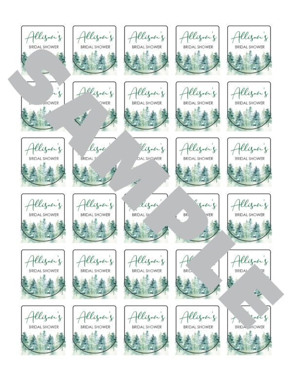 wedding favor sanitizer labels set of 30 - Image 2