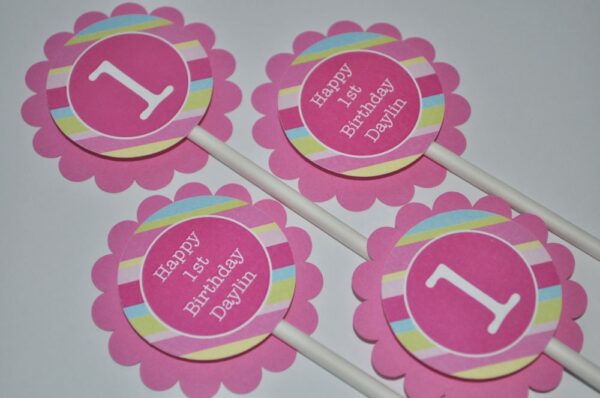 Birthday Favor Sticker Labels Set - Image 4