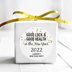 New Year Celebration Stickers Set