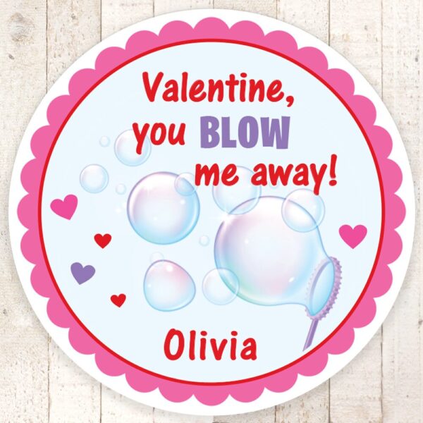 Valentine Treat Bag Stickers Set of 24