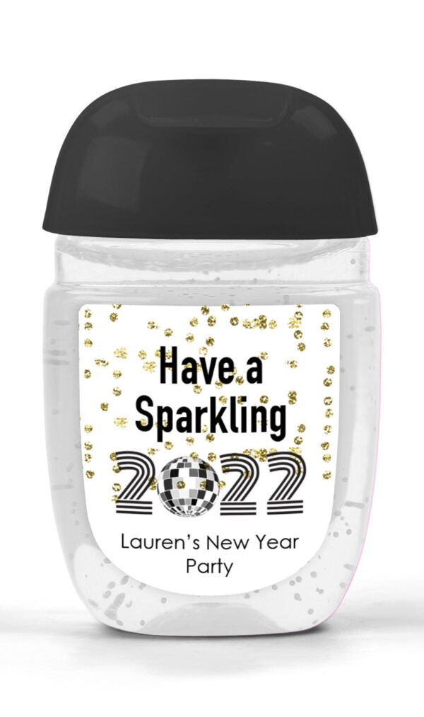 New Year's Celebration Labels Set