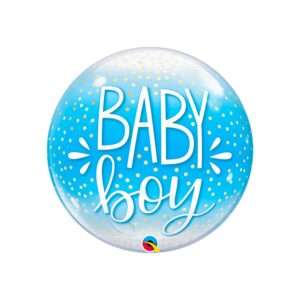 large blue transparent balloon