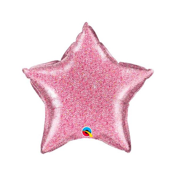 glitter star balloon large