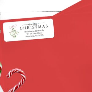 holiday address labels and seals set of 60