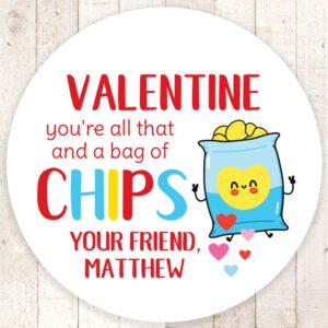 Valentine Treat Bag Stickers Set