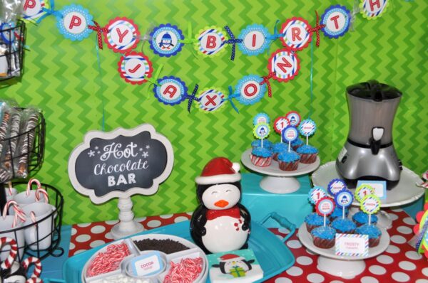 Penguin-themed Beverage Labels Set of 10