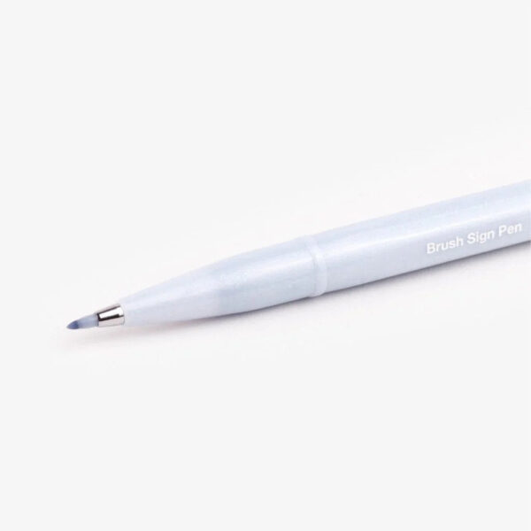 Touch Sign Brush Tip Pen Light Gray
