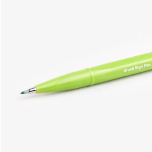 Touch Sign Brush Tip Pen Light Green