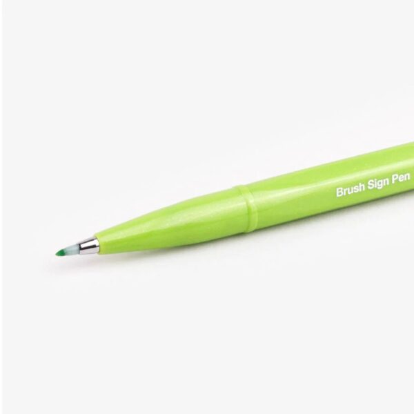 Touch Sign Brush Tip Pen Light Green