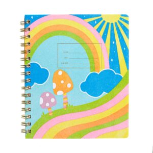 Standard Notebook with Colorful Fungi Design