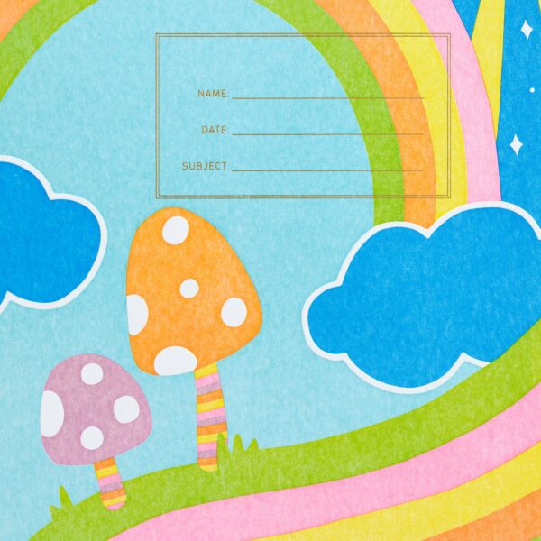 Standard Notebook with Colorful Fungi Design - Image 2