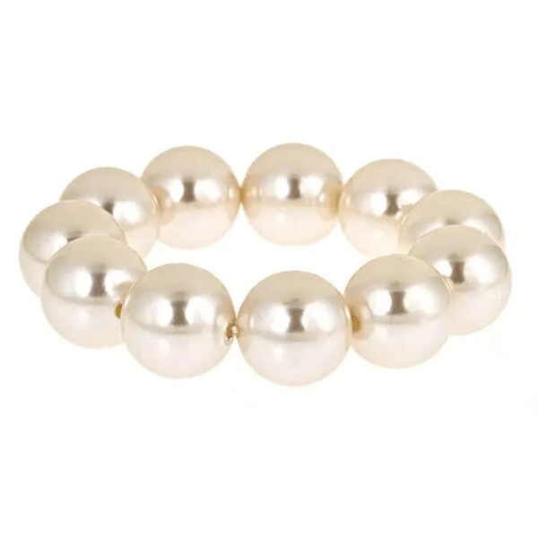 glossy pearl charm bangle - Image 2