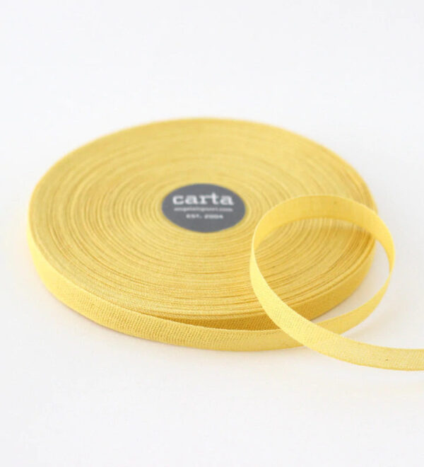loose weave cotton ribbon yellow
