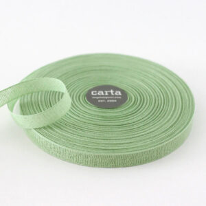 soft weave cotton tape light green