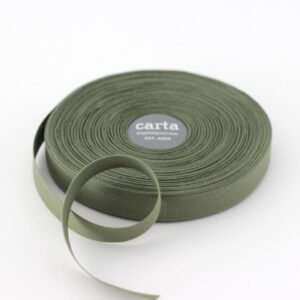 dark green fine weave cotton tape