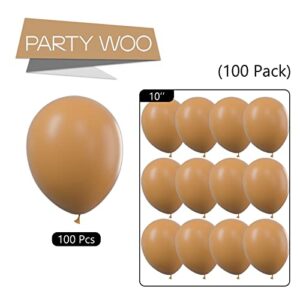 retro brown balloons 100 pcs 10 inch latex balloons for party decorations
