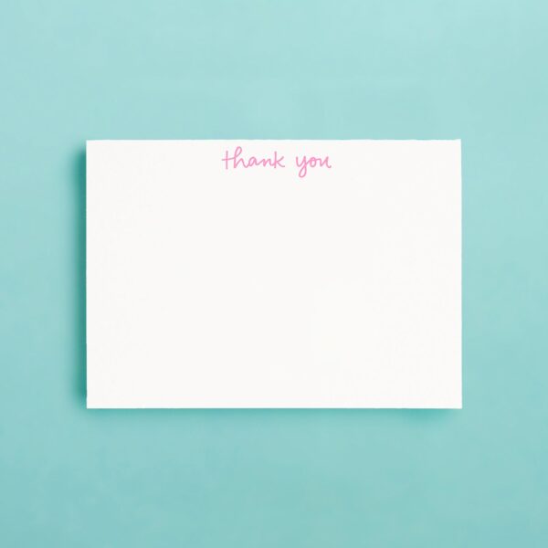 Handcrafted Pink Notecard Set