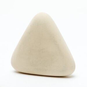 white vinyl triangle eraser