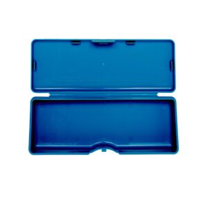 light blue storage pen case