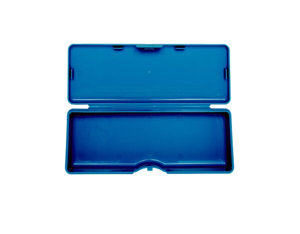 light blue storage pen case