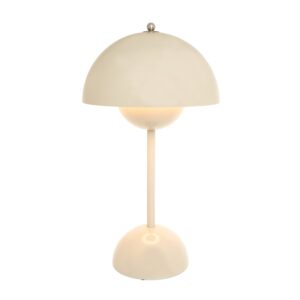 portable table lamp grey beige