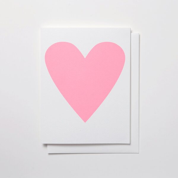 Soft Pink Heart Card