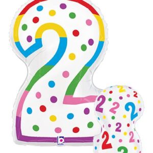 Number 2 Birthday Balloon