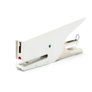 White Handheld Stapler