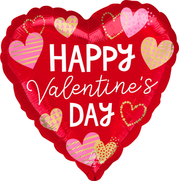Red Heart Foil Balloon 18 Inch