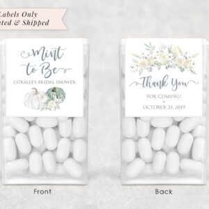 wedding favor mint labels set of 24