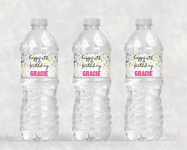 Wild Animal Birthday Party Water Bottle Labels Set of 10 - Image 2