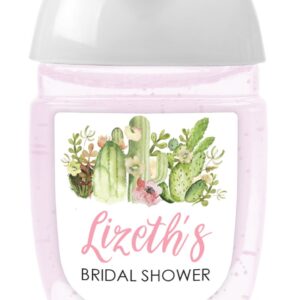plant-themed hand sanitizer labels set of 30