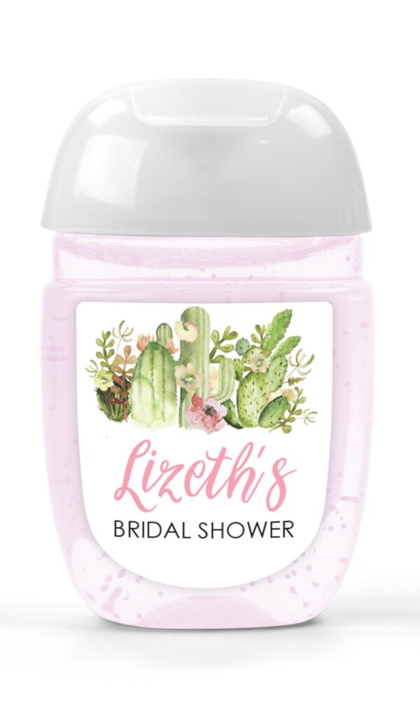 plant-themed hand sanitizer labels set of 30
