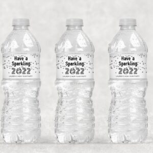 New Year's Water Bottle Labels - Sparkle and Shine Set