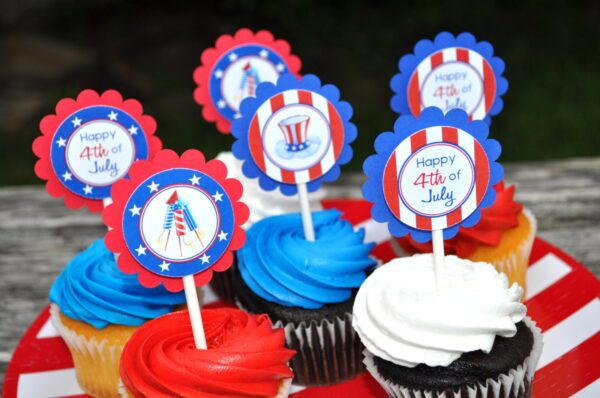 Patriotic Water Bottle Wraps - Set of 10 - Image 2