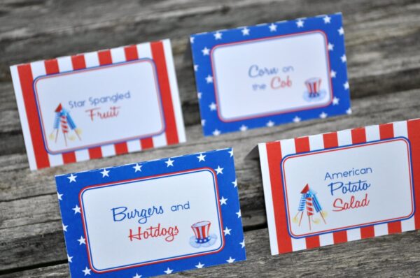 Patriotic Water Bottle Wraps - Set of 10 - Image 3