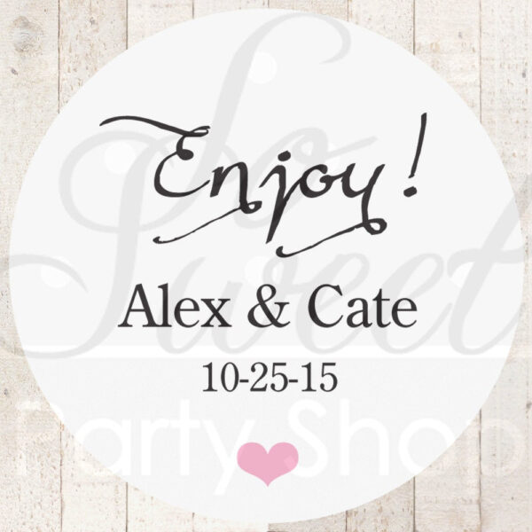 Party Favor Sticker Labels Set of 25