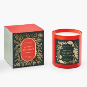 holiday fireplace candle