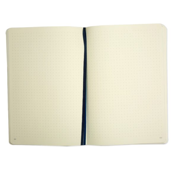 Softcover Medium Notebook A5 Black Dots - Image 2