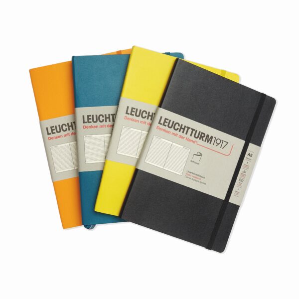 Softcover Medium Notebook A5 Black Dots - Image 3